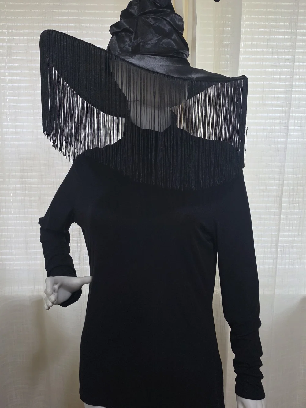 Halloween Fringe Detail Witches Hat